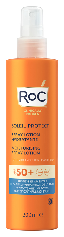 ROC LOZIONE SPRAY SOLARE CORPO SPF 50+ IDRATANTE 200 ML - Pharmaleader