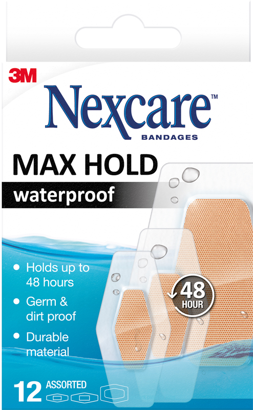CEROTTO NEXCARE BAMBINI MAXHOLD WATERPROOF 12 PEZZI - Pharmaleader