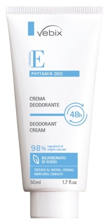 VEBIX PHYTAMIN E DEO PERFORMANCE CREMA DEO 48H-50ML BICARBONATO DI SODIO - Pharmaleader