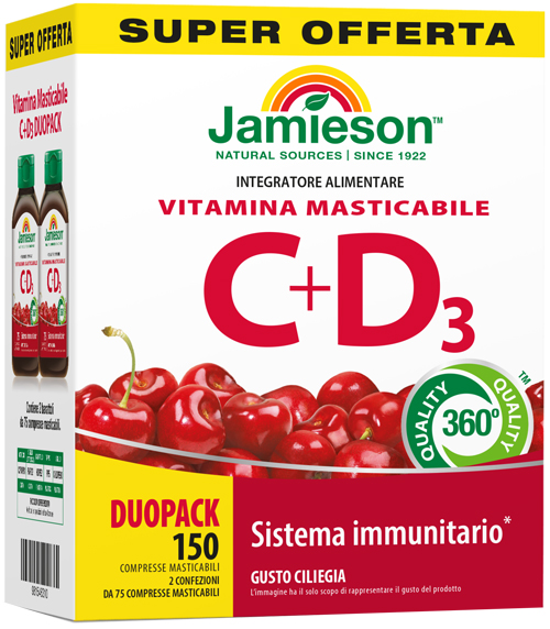 JAMIESON DUOPACK VITAMINA C+D 150 COMPRESSE - Pharmaleader