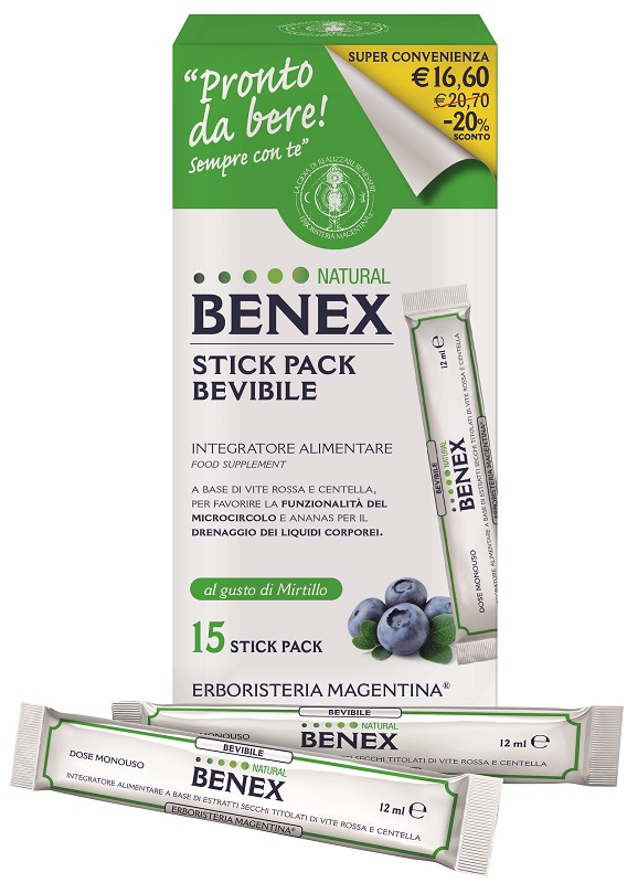BENEX BEVIBILE 15 STICK DA 12 ML TAGLIO PREZZO - Pharmaleader