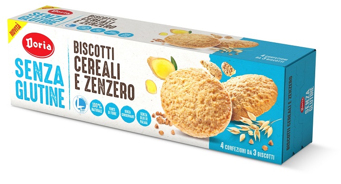 DORIA BISCOTTI CEREALI-ZENZERO 4X37,5 G - Pharmaleader