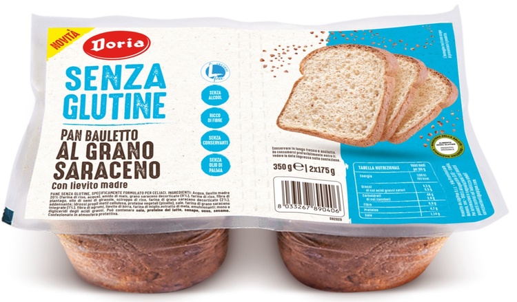 DORIA PAN BAULETTO GRANO SARACENO 2 PEZZI DA 175 G - Pharmaleader
