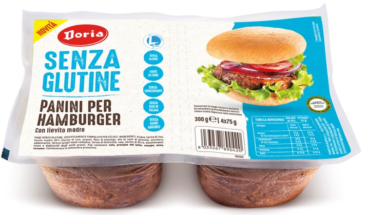 DORIA PANINI HAMBURGER 4X75 G - Pharmaleader