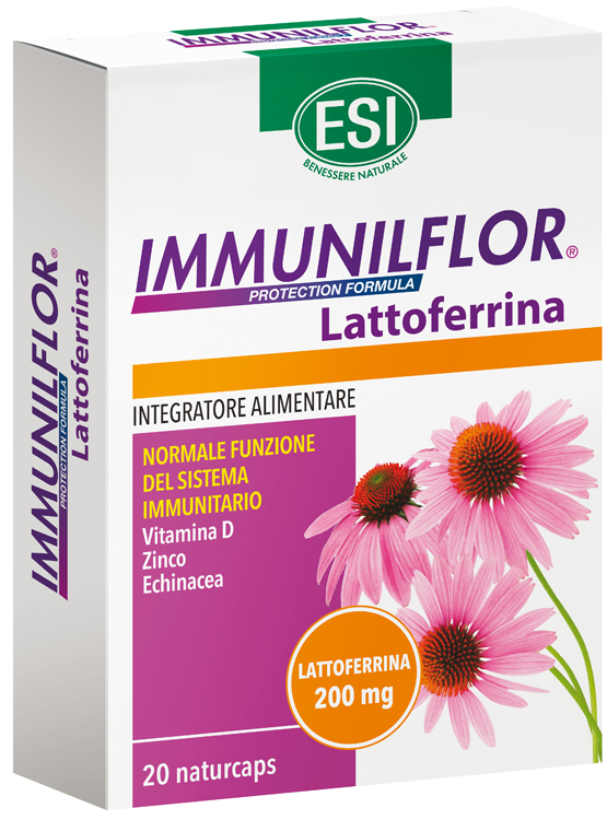 ESI IMMUNILFLOR LATTOFERRINA 20 NATURCAPS - Pharmaleader