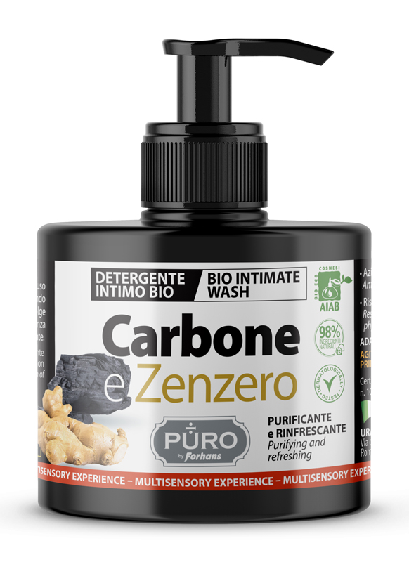 FORHANS PURO DETERGENTE INTIMO CARBONE & ZENZERO 250 ML - Pharmaleader