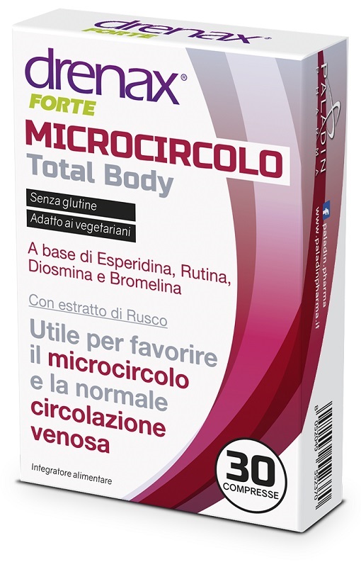 DRENAX FORTE MICROCIRCOLO TOTAL BODY 30 COMPRESSE - Pharmaleader