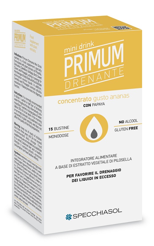 PRIMUM DRENANTE MINIDRINK ANANAS 15 STICK DA 10 ML - Pharmaleader