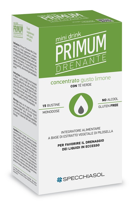 PRIMUM DRENANTE MINIDRINK LIMONE 15 STICK DA 10 ML - Pharmaleader