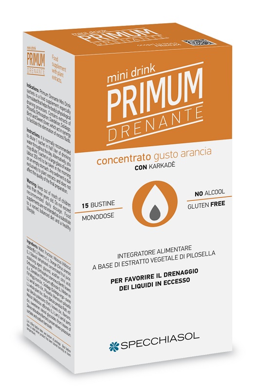PRIMUM DRENANTE MINIDRINK ARANCIA 15 STICK DA 10 ML - Pharmaleader