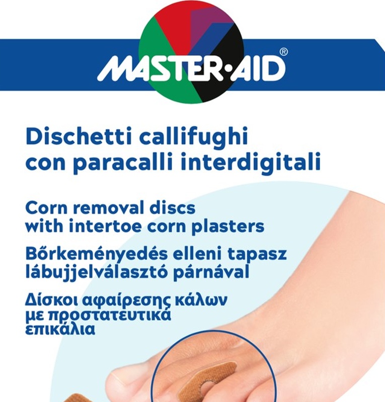DISCHETTO CALLIFUGO 6 PEZZI + PARACALLO 6 PEZZI INTERDIGITALI MASTER-AID FOOTCARE B5 - Pharmaleader