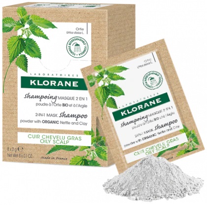 KLORANE SHAMPOO MASCHERA LAVANTE POLVERE ORTICA 8 BUSTINE 3 G - Pharmaleader