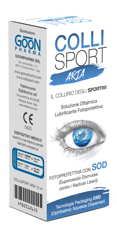 COLLISPORT ARIA SOLUZIONE OFTALMICA LUBRIFICANTE FOTOPROTETTIVA 10 ML - Pharmaleader