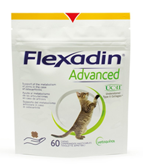 FLEXADIN ADVANCED GATTO TUTTE LE TAGLIE BUSTA DA 60 TAVOLETTE APPETIBILI MASTICABILI - Pharmaleader