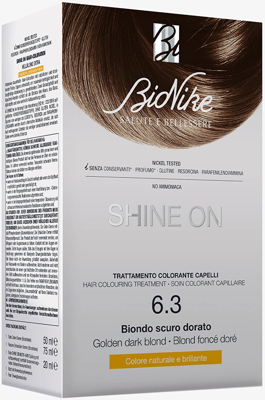 SHINE ON BIONDO SCURO DORATO 6,3 FLACONE 75 ML + TUBO 50 ML - Pharmaleader