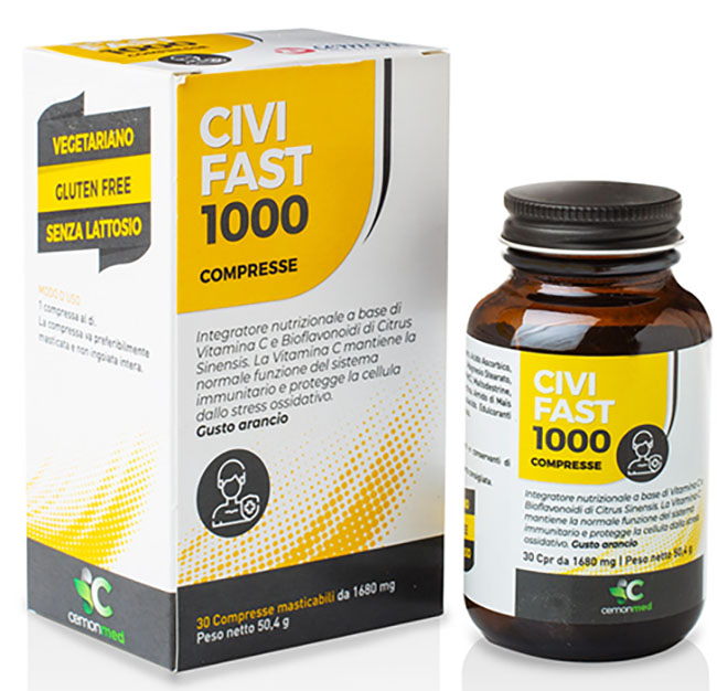 CEMONMED CIVIFAST 1000 30 COMPRESSE MASTICABILI - Pharmaleader