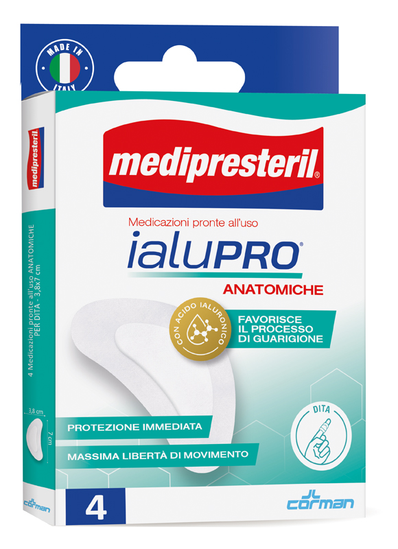 MEDIPRESTERIL IALUPRO DITA 3,8X7 CM 4 PEZZI - Pharmaleader