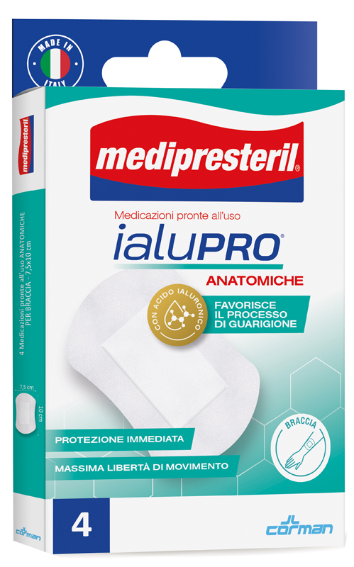 MEDIPRESTERIL IALUPRO BRACCIA 7,5X10 CM 4 PEZZI - Pharmaleader