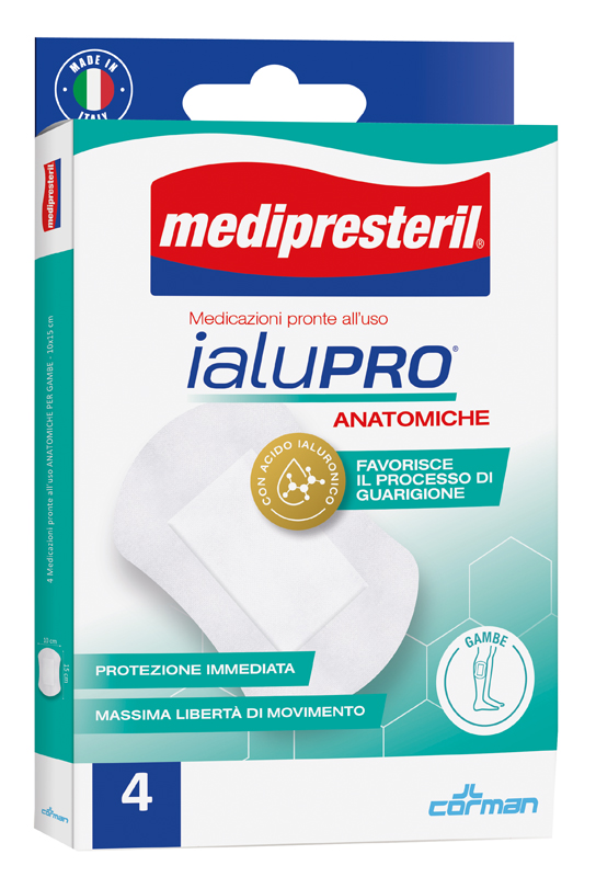 MEDIPRESTERIL IALUPRO GAMBE 10X15 CM 4 PEZZI - Pharmaleader