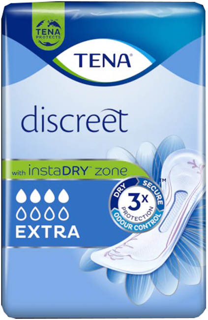 ASSORBENTE INCONTINENZA LEGGERA TENA DISCREET EXTRA 10 PEZZI - Pharmaleader
