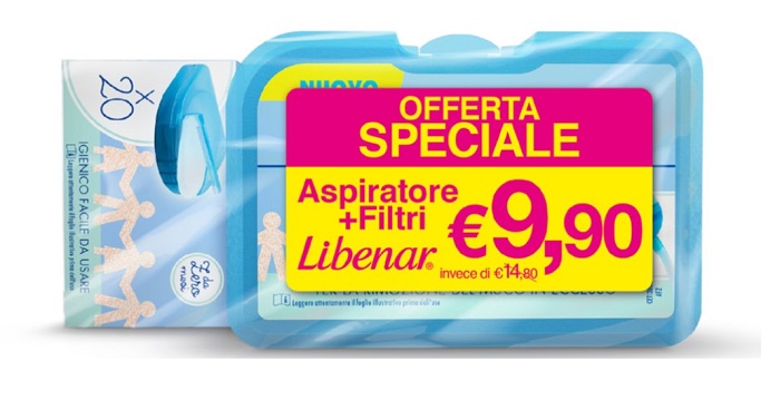 LIBENAR BIPACCO ASPIRATORE SOFT + 25 FILTRI - Pharmaleader