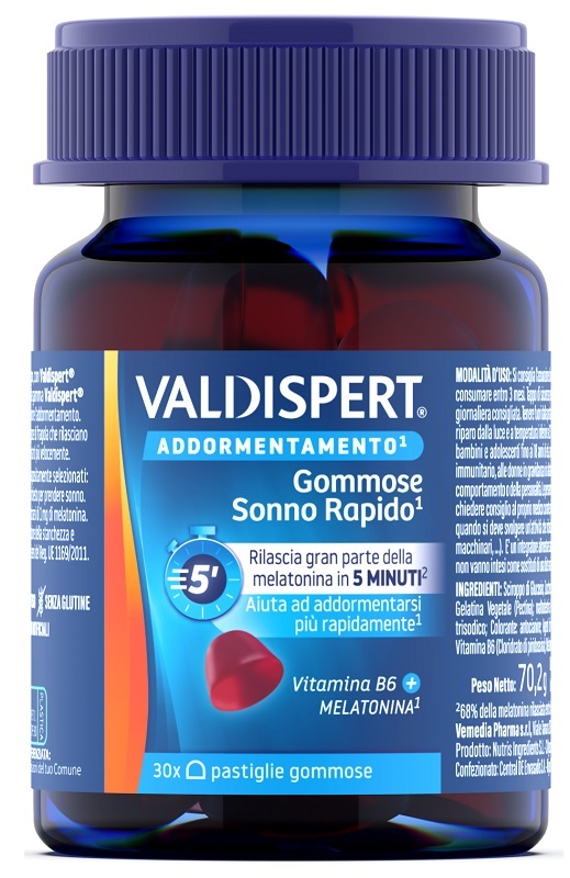 VALDISPERT GOMMOSE SONNO RAPIDO 30 PASTIGLIE GOMMOSE - Pharmaleader