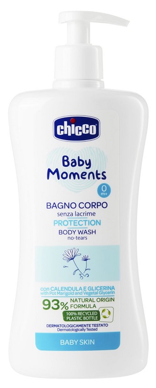 CHICCO BABY MOMENTS BAGNO CORPO SENZA LACRIME PROTECTION 500 ML - Pharmaleader