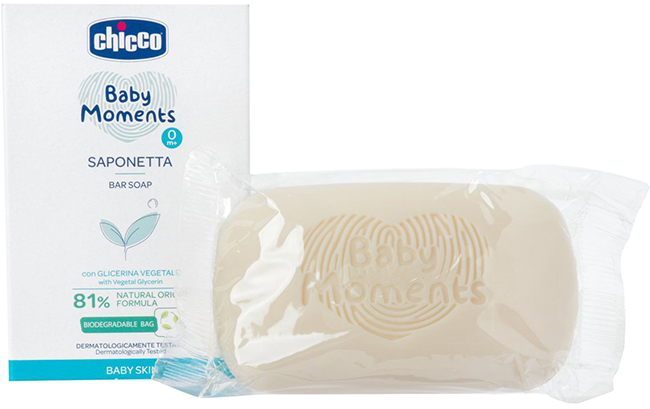 CHICCO BABY MOMENTS SAPONE SOLIDO 100 G - Pharmaleader