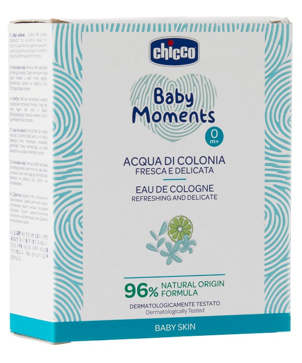 CHICCO BABY MOMENTS ACQUA DI COLONIA FRESCA E DELICATA 100 ML - Pharmaleader