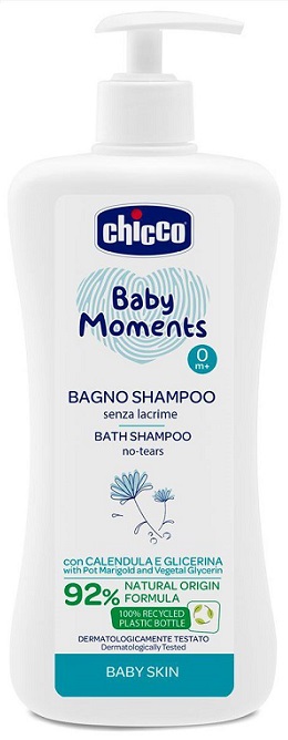 CHICCO BABY MOMENTS BAGNO SHAMPOO DELICATE 500 ML - Pharmaleader