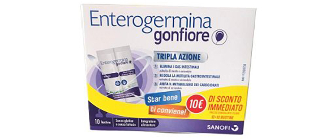 ENTEROGERMINA GONFIORE 10 + 10 BUSTINE - Pharmaleader