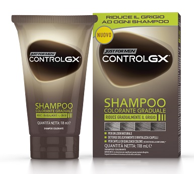 JUST FOR MEN CONTROL GX SHAMPOO COLORANTE GRADUALE 150 ML - Pharmaleader