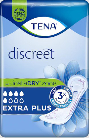 ASSORBENTE INCONTINENZA LEGGERA TENA DISCREET EXTRA PLUS 16 PEZZI - Pharmaleader