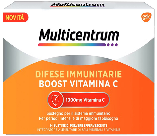 MULTICENTRUM DIFESE IMMUNITARIE BOOST VITAMINA C 28 BUSTINE - Pharmaleader