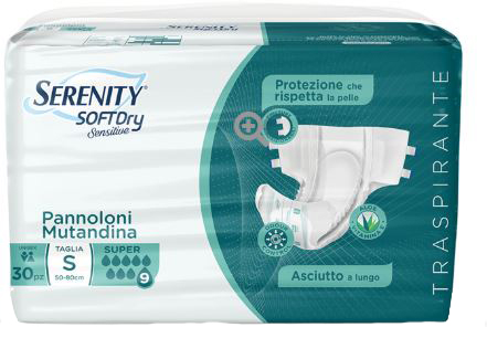 PANNOLONE MUTANDINA SERENITY SD SENSITIVE SUPER M 15 PEZZI - Pharmaleader