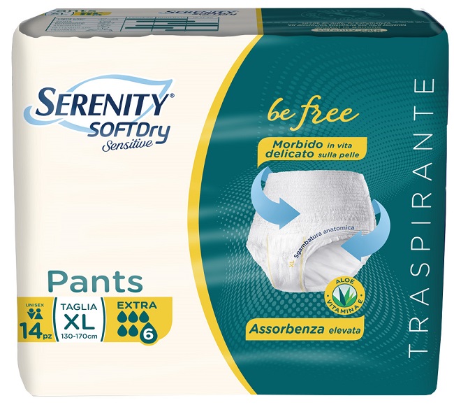 SERENITY PANTS SD SENSITIVE EXTRA XL 14 PEZZI - Pharmaleader