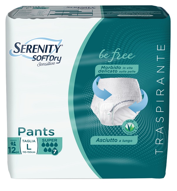 SERENITY PANTS SD SENSITIVE BE FREE SUPER L 12 PEZZI - Pharmaleader