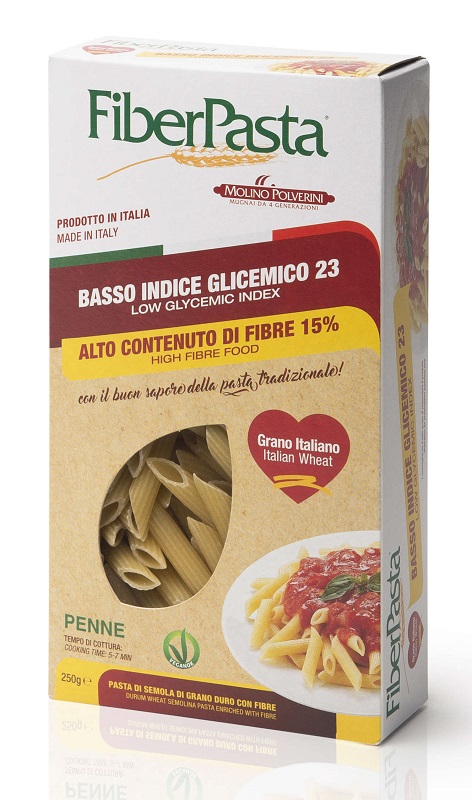 FIBERPASTA PENNE BASSO INDICE GLICEMICO 250 G - Pharmaleader