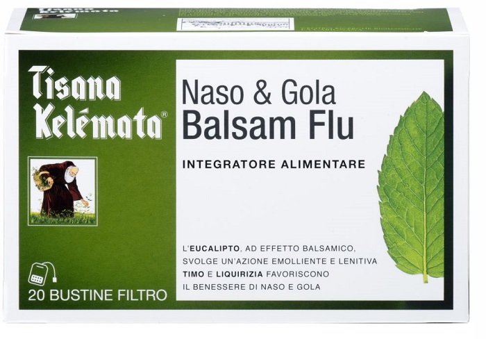 TISANA NASO E GOLA BALSAM FLU 20 BUSTINE - Pharmaleader