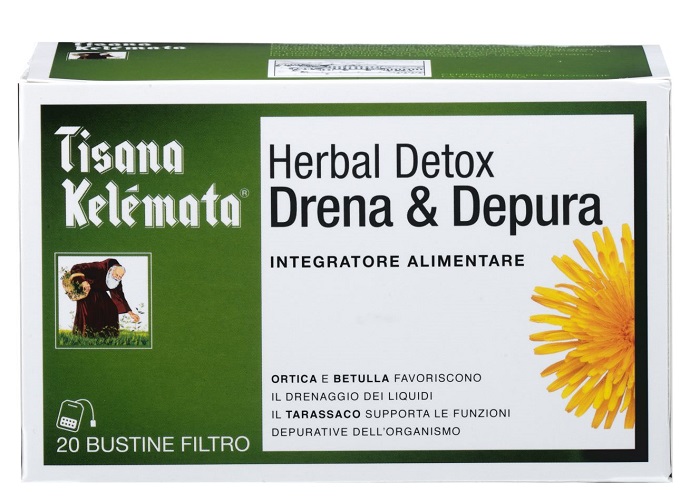 TISANA HERBAL DETOX DRENA & DEPURA 20 BUSTINE - Pharmaleader