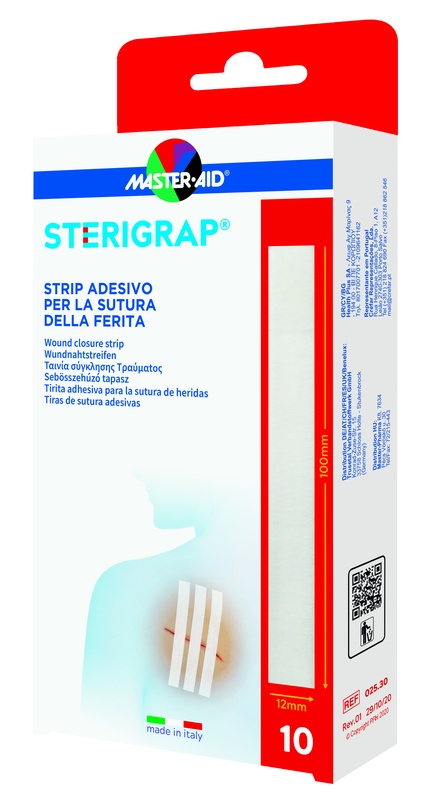 MASTER-AID STERIGRAP STRIP ADESIVO SUTURA FERITE 100X12 MM 6 PEZZI - Pharmaleader