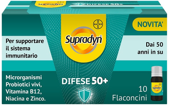 SUPRADYN DIFESE 50+ 10 FLACONCINI 10 ML - Pharmaleader