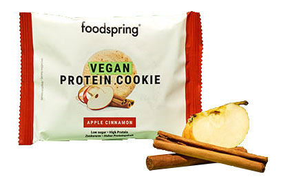 VEGAN PROTEIN COOKIE MELA E CANNELLA 50 G - Pharmaleader