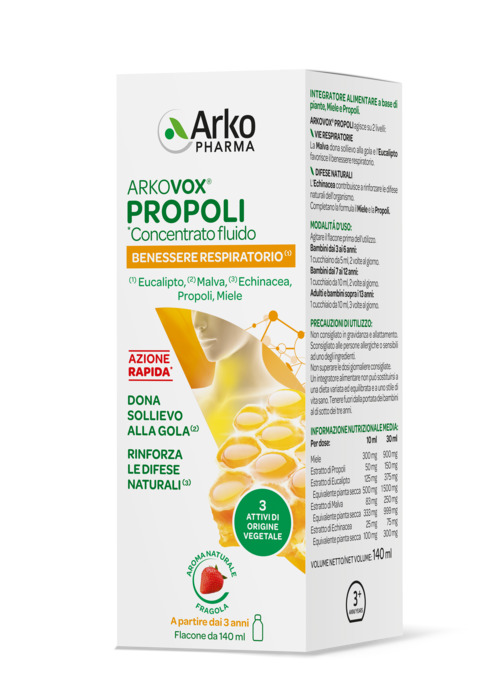 ARKOVOX PROPOLI CONCENTRATO FLUIDO 140 ML - Pharmaleader