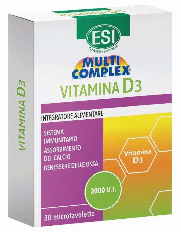 ESI MULTICOMPLEX VITAMINA D3 30 TAVOLETTE - Pharmaleader