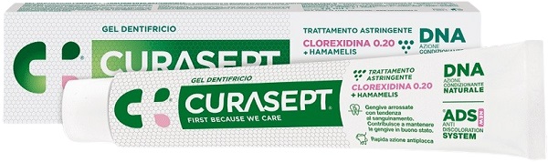 CURASEPT GEL DENTIFRICIO ADS DNA TRATTAMENTO ASTRINGENTE 75 ML - Pharmaleader