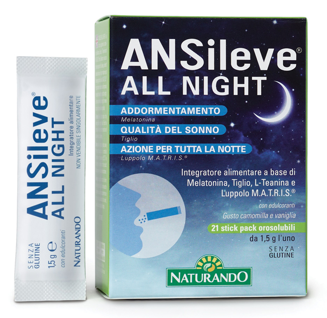 ANSILEVE ALL NIGHT 21 STICK PACK OROSOLUBILI - Pharmaleader