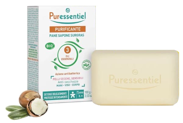 PURESSENTIEL SAPONE SURGRAS SOLIDO BIO 100 G - Pharmaleader