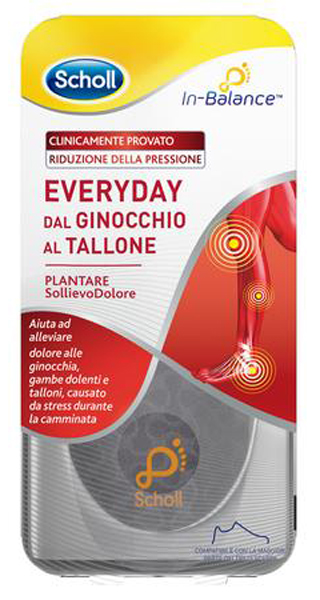 PLANTARE SOLLIEVO DOLORE DA GINOCCHIO A TALLONE SCHOLL IN BALANCE EVERYDAY S - Pharmaleader