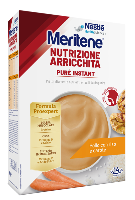 MERITENE PURE' INSTANT POLLO CON RISO E CAROTE 1 KG - Pharmaleader